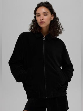 ALO Yoga Micro Corduroy On Duty Jacket in Black - M